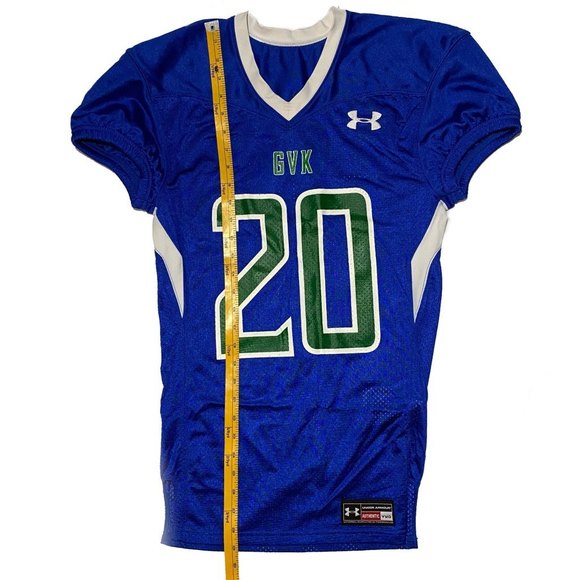 Authentic Under Armour GVK Football Jersey Shirt Size YMD Blue - Picture 3 of 6